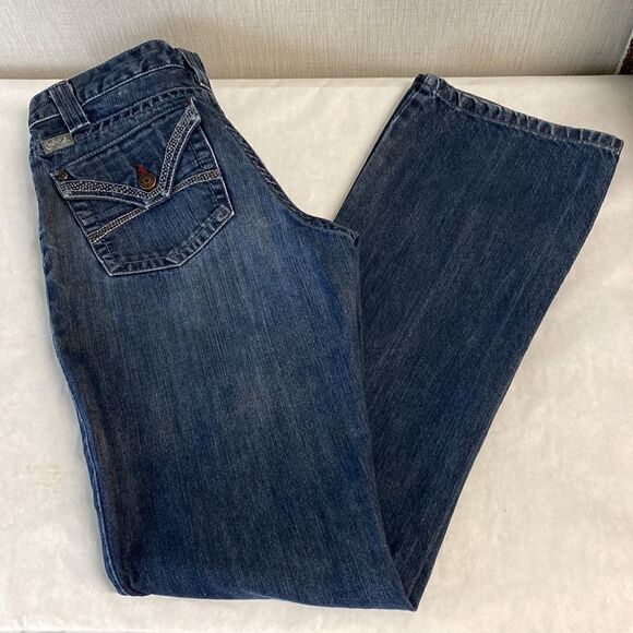 Cruel Girl Denim Jeans 5 Long 5L Boot Cut Button Flap Pockets - Picture 15 of 15